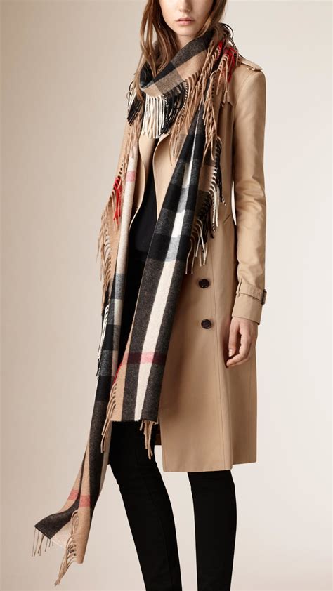 burberry scarf on fringe